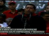 Chávez celebra junto al pueblo día de la dignidad nacional