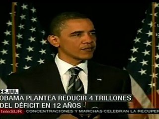 Obama plantea plan para reducir déficit presupuestario