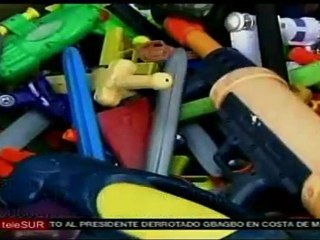 Policía brasileña inicia campaña contra juguetes bélicos