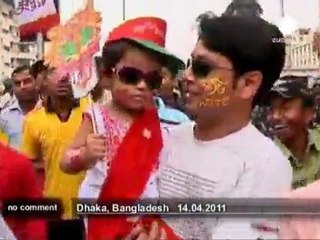 Fête du nouvel an au Bangladesh - no comment