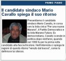 Intervista al candidato sindaco Mario Cavallo