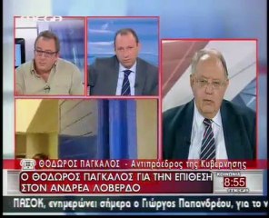 Πάγκαλος «Οι φασίστες δεν θα μου κλείσουν το στόμα»