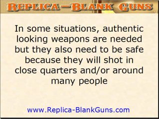 Movie Guns and Movie Blank Guns