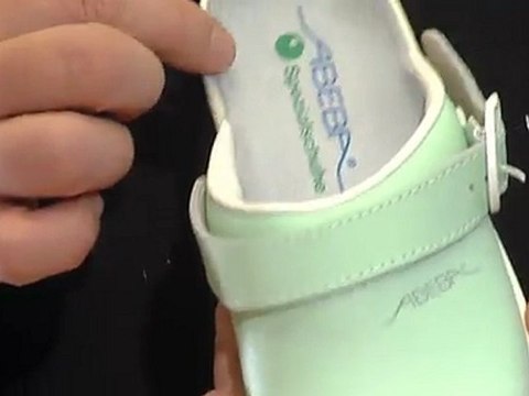 Frische Mint-grün Abeba 7091 Berufsschuhe Sandalen