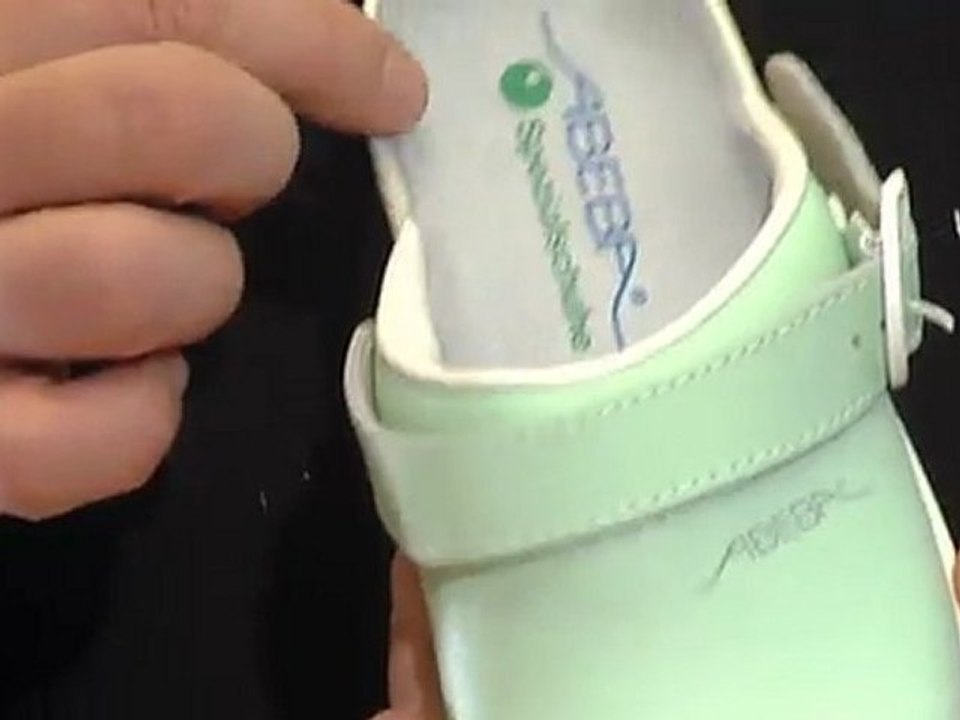 Frische mint-grün abeba 7091 berufsschuhe sandalen