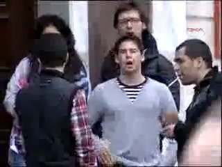 Öğrenci eyleminde gerginlik