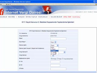 6111 sayılı vergi affı müracaatı