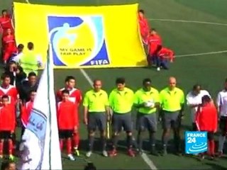 Football : Lilian Thuram inaugure le nouveau stade international palestinien