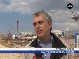 Michel Vauzelle sur le chantier du CRM (Marseille)