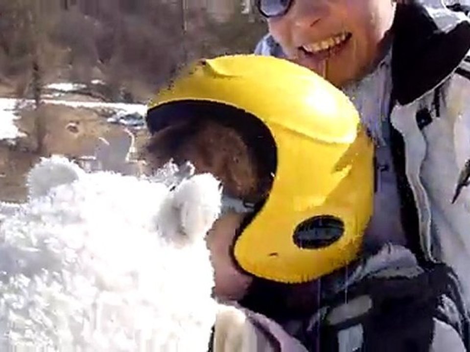 luge à 3 cameraembarqué