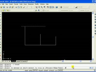 AutoCad Extend Komutu
