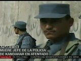 Confirman muerte de jefe policía de Kandahar, Afganistán