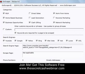 Go Scraper Get unlimited Free Leads From All The Major Search Engines (Secret Formula Webinar)