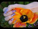 défis nail art flower violet (tuto pas à pas) partie 1