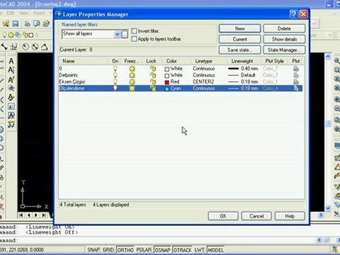 AutoCad Layer2 Komutu