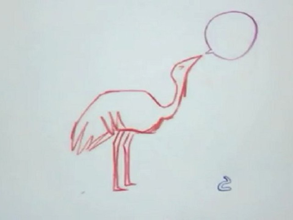 Un éléphant qui rencontre un piou qui rencontre un ver.