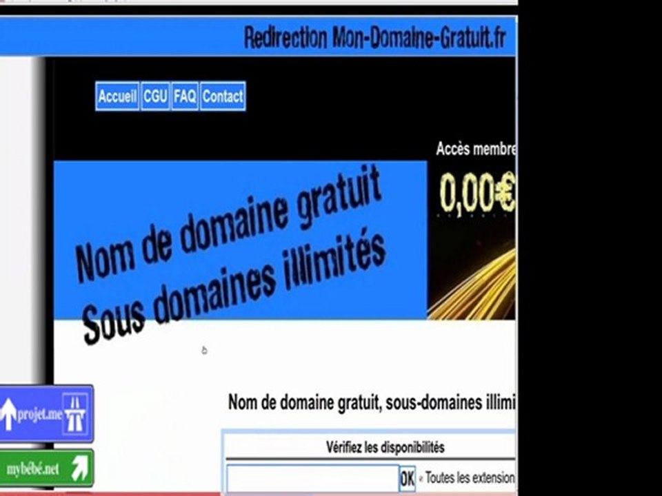 Redirection web gratuite [tutorial création redirection web]