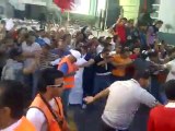 Protestors in bahrain claim peace in their rallies while attacking people in the streets