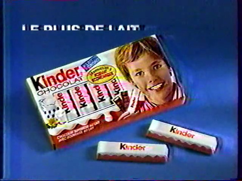 Publicité Chocolat Kinder 1998
