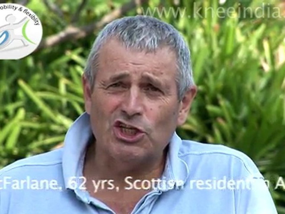 Medical tourism  India for knee replacement- Australian patient's testimonial for Dr.Venkatachalam