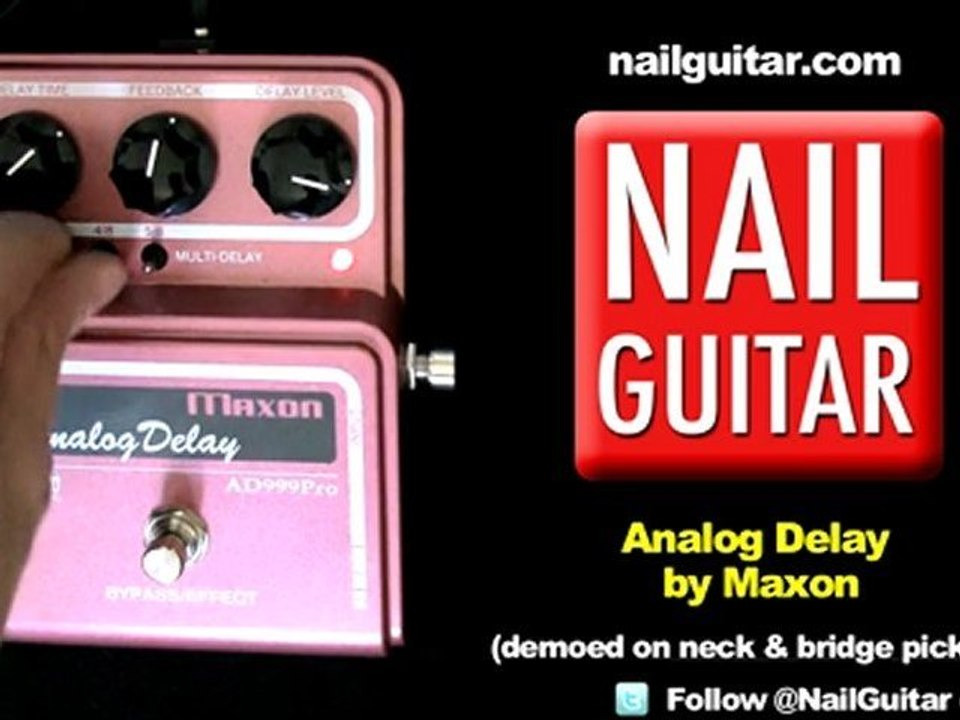 Pro Analog Delay Guitar Effects Pedal Demo / Test - Maxon