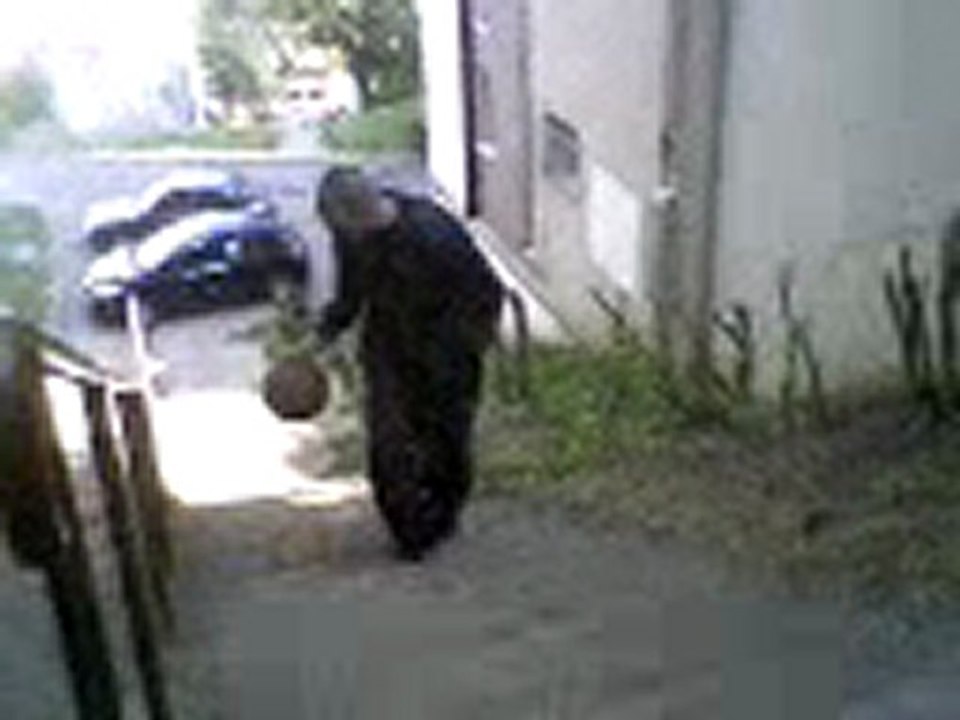 drible dans les escaliers