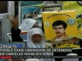 Palestinos exigen a Israel liberación de sus presos