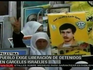 Palestinos exigen a Israel liberación de sus presos