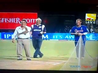 SRK playing cricket (flungs bat off)