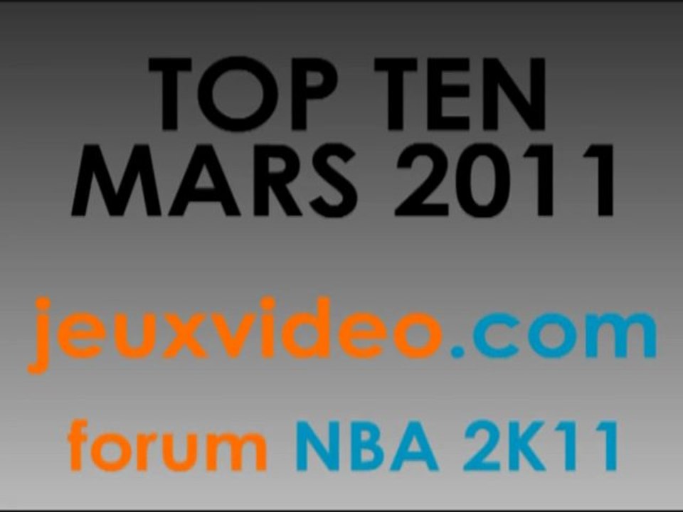 Top Ten mars 2011 jeuxidéo.com