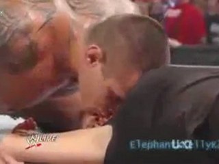 Randy Orton Kisses Stephanie McMahon