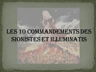 Les 10 Commandements de l'illuminati et du Sioniste par cosa nostra