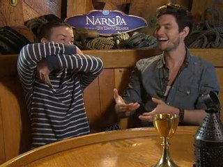 Behind the scenes with Narnia stars