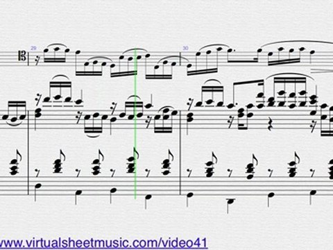 Johann Pachelbel's, Canon in D cello and piano sheet music - Video Score