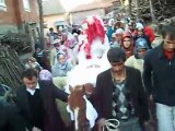 Dağlıca köyü düğün geleneklerine göre gelinin atla köyden çıkarılışı