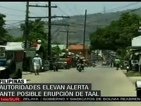 Filipinas eleva alerta por volcán cercano a Manila