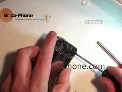 Tutoriel changer la vitre - coque - arriere pour iphone 4