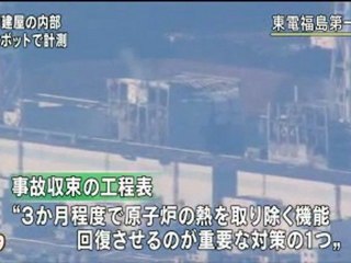 無人ロボットを使った原子炉建屋内の状態