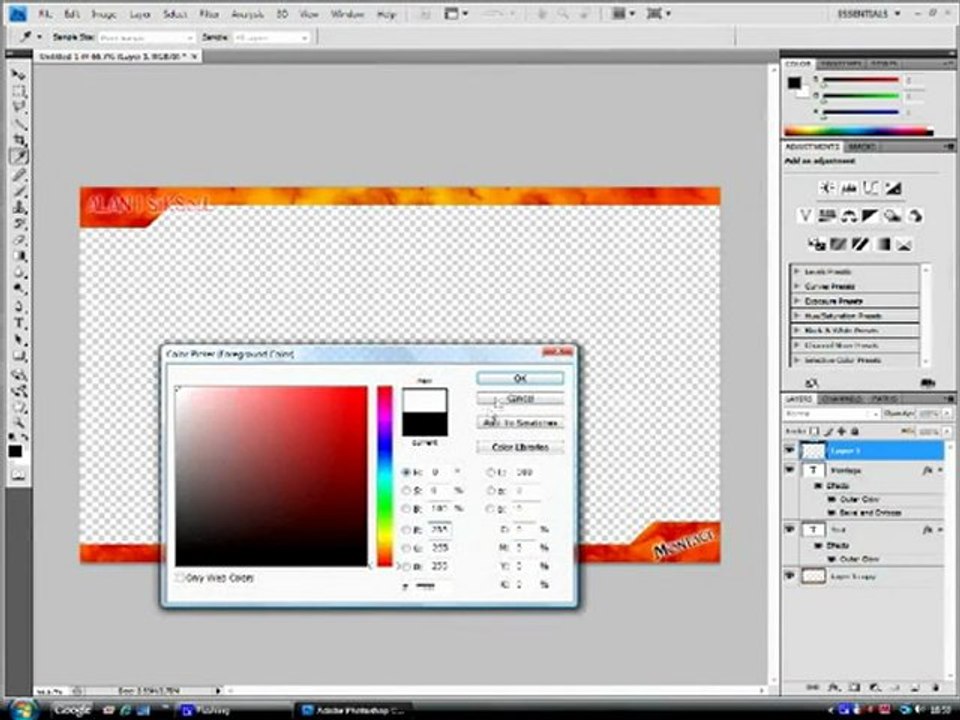 Adobe Photoshop CS4 - Border Tutorial