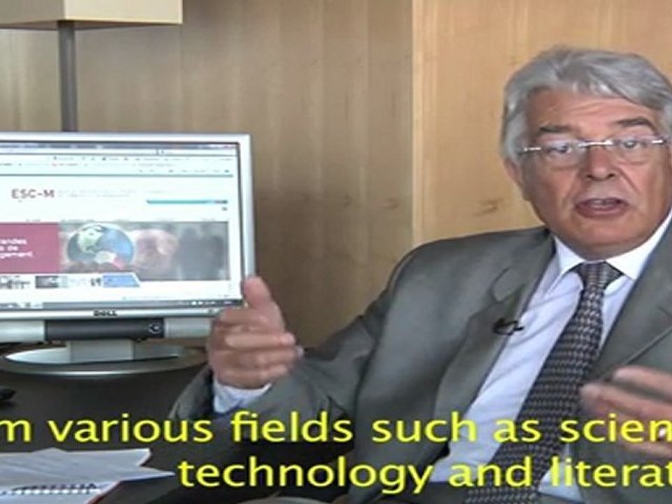 ESC Ecoles supérieures de commerce - Présentation par André Marcon du nouveau site web - Version Anglaise sous-titrée