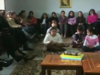 Accueil des enfants à Alma Chab