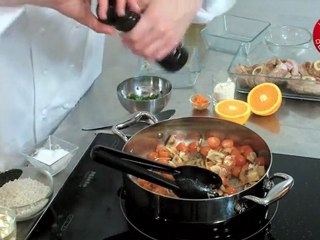 Osso-bucco à l'orange, polenta moelleuse aux herbes