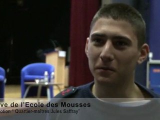 Visite de Mr Erik Orsenna à l'école des mousses