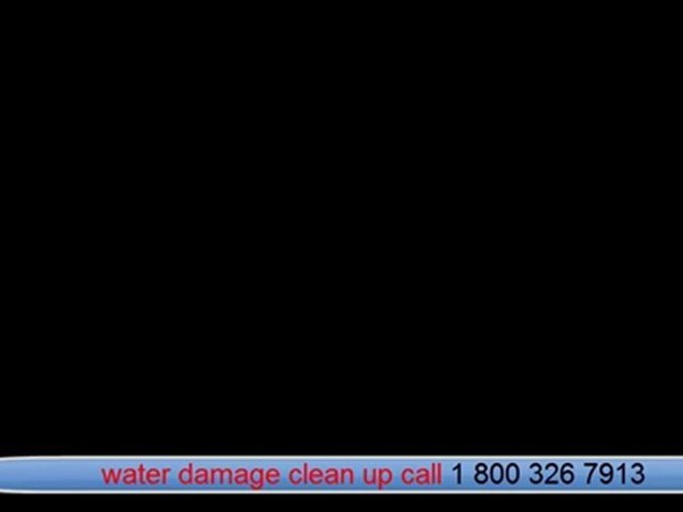 water damage clean up