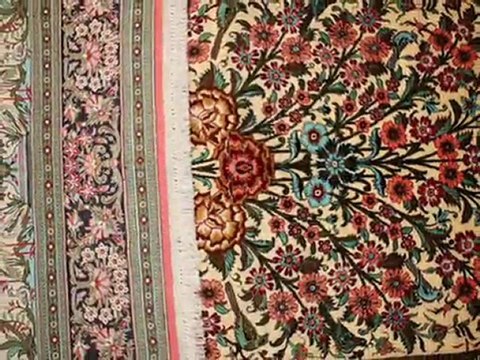 Tapis d'Orient, Tapis Persan, Tapis Ghom en soie, Galaxytapis série 1.wmv