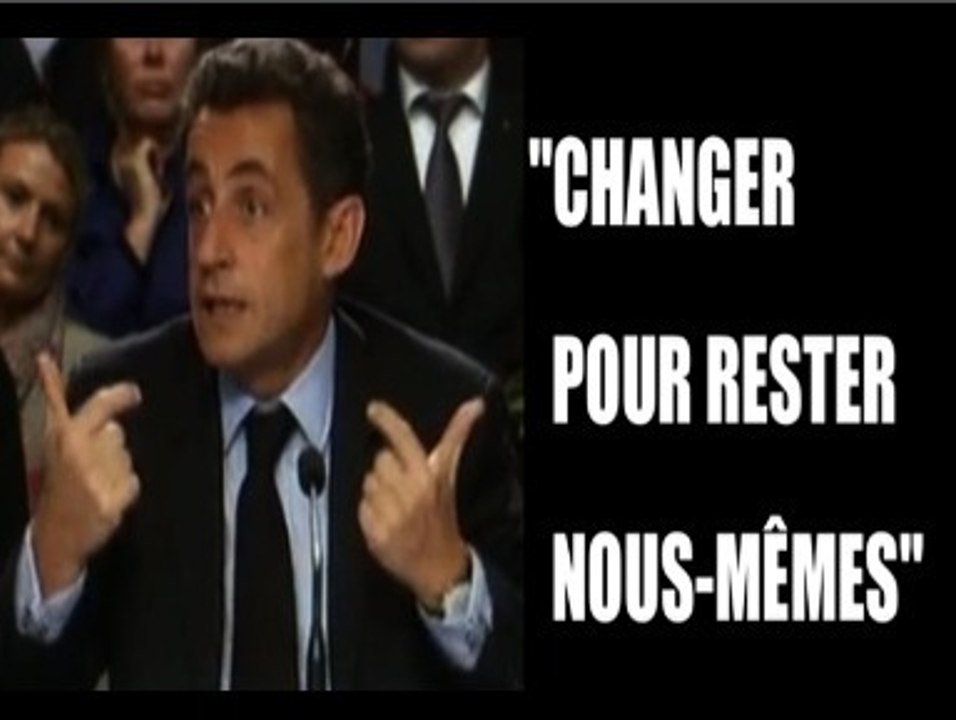 "Changer pour rester nous-mêmes": le slogan de Sarkozy pour 2012 ?