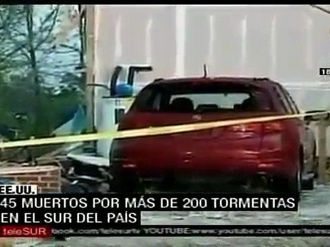 Tormentas y tornados azotan el sur de Estados Unidos