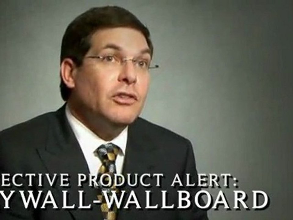 Defective Product Alert: Drywall/Wallboard