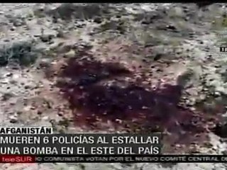 Mueren seis policías al estallar una bomba en Afganistán