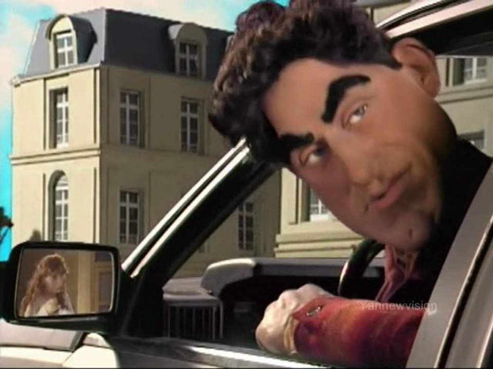 Les Guignols de l'Info - Pub Jean Alési en Renault 25 (écrase un chien) 1997